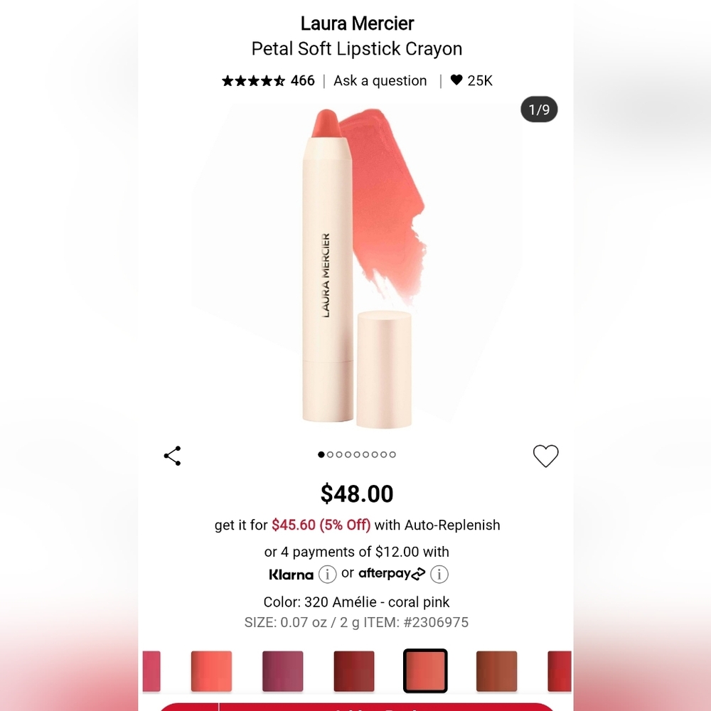 Laura Mercier Lip Crayon in Pink